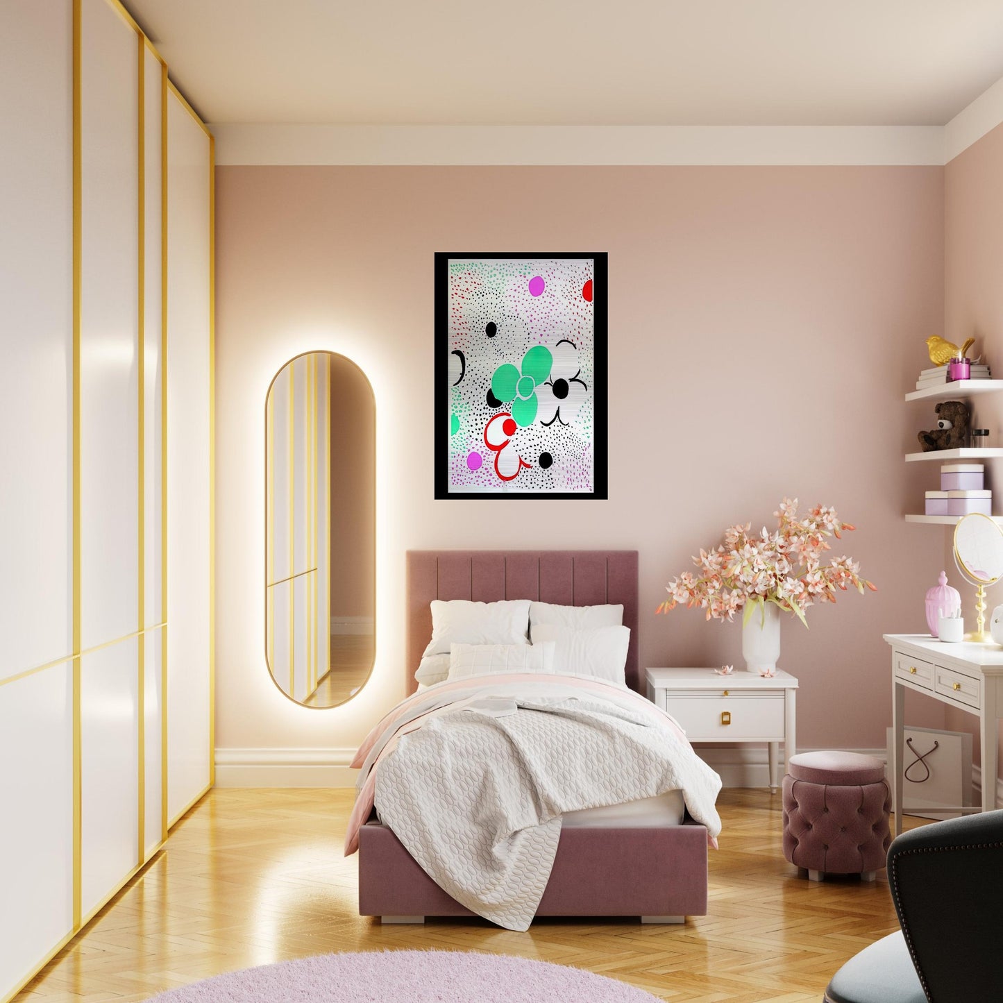 COMPOSITION - Sonia Delaunay Brushed Aluminum Print - 70x100 cm / 28x40 inches | Sonia Delaunay Aluminum Print | Sonia Delaunay Prints
