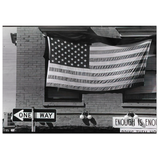 NEW YORK CITY 1980 - Robert Rauschenberg Brushed Aluminum Print - 70x100 cm / 28x40 inches | Robert Rauschenberg Aluminum Print | Robert Rauschenberg Prints