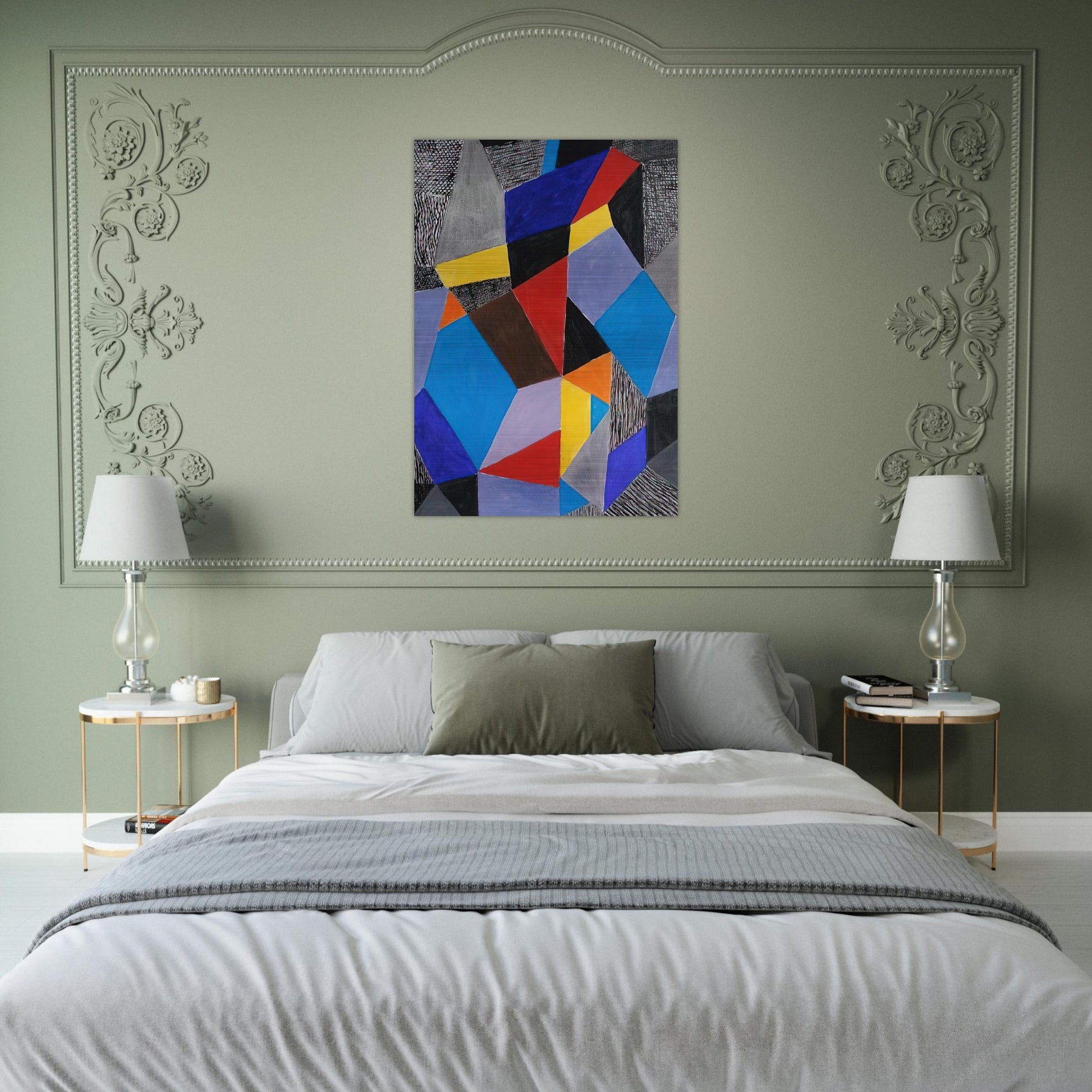 Farbformen und Struktuten - 1953 - Johannes Itten Brushed Aluminum Print - 70x100 cm / 28x40 inches | Johannes Itten Aluminum Print | Johannes Itten Prints