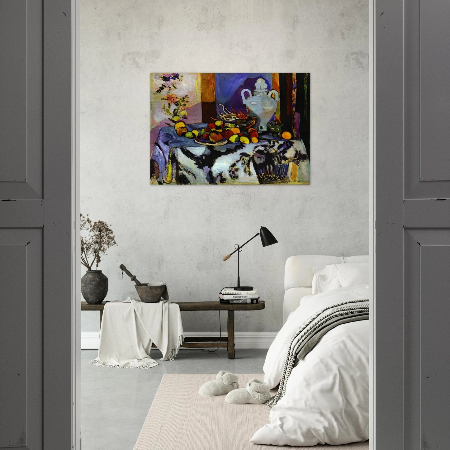 BLUE STILL LIFE - Henri Matisse Brushed Aluminum Print - 70x100 cm / 28x40 inches | Henri Matisse Aluminum Print | Henri Matisse Prints