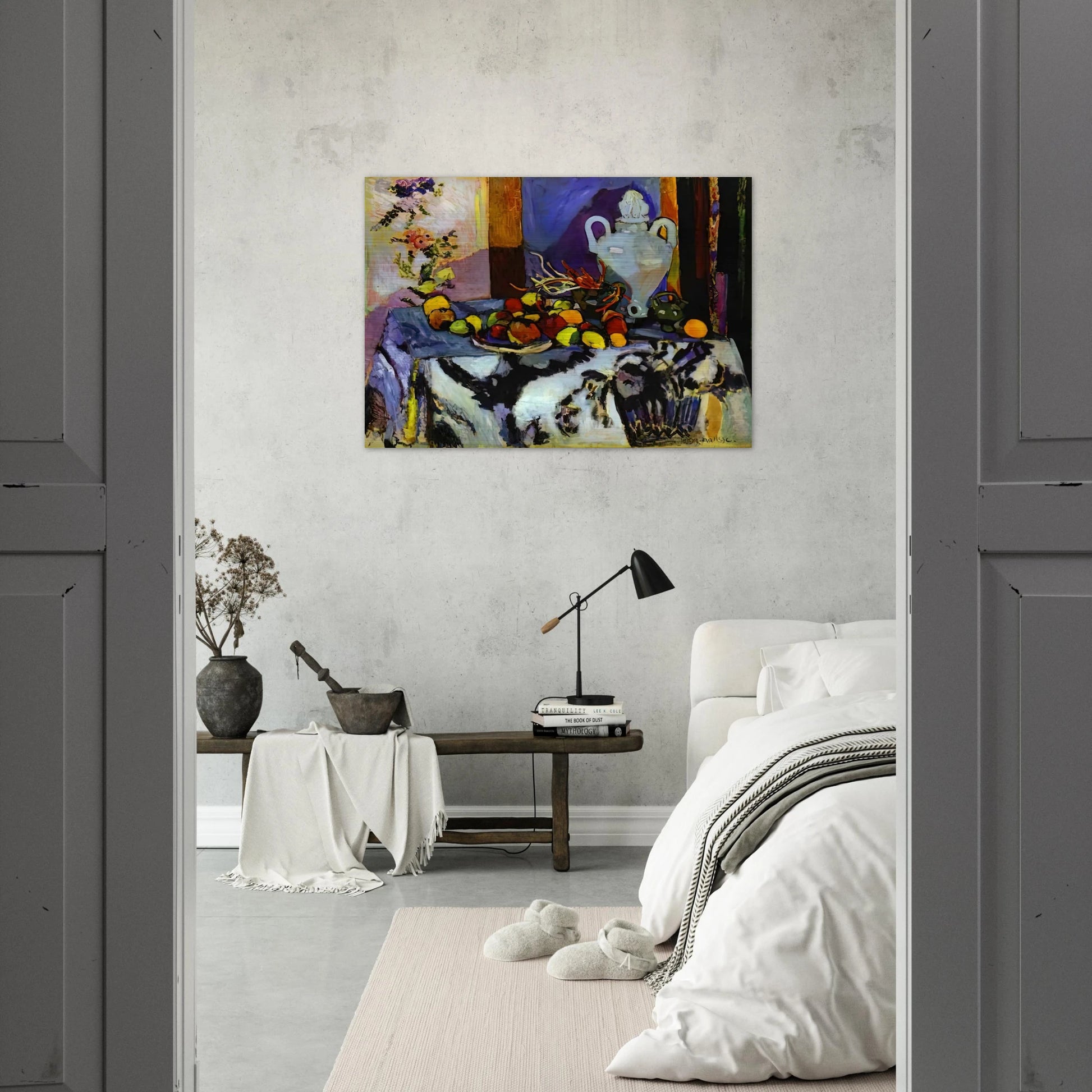 BLUE STILL LIFE - Henri Matisse Brushed Aluminum Print - 70x100 cm / 28x40 inches | Henri Matisse Aluminum Print | Henri Matisse Prints