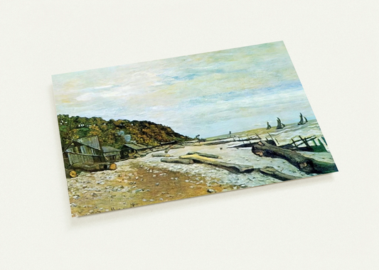 Boatyard near Honfleur By claude monet Pack of 10 Post Cards | claude monet Post Cards | A6 (10.5 x 14.8 cm) - 4.1 x 5.8 inches