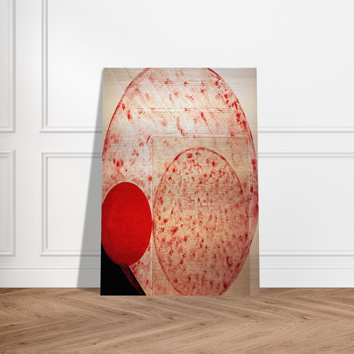Painting. Red - 1987 - Lygia Pape Brushed Aluminum Print - 70x100 cm / 28x40 inches | Lygia Pape Aluminum Print | Lygia Pape Prints