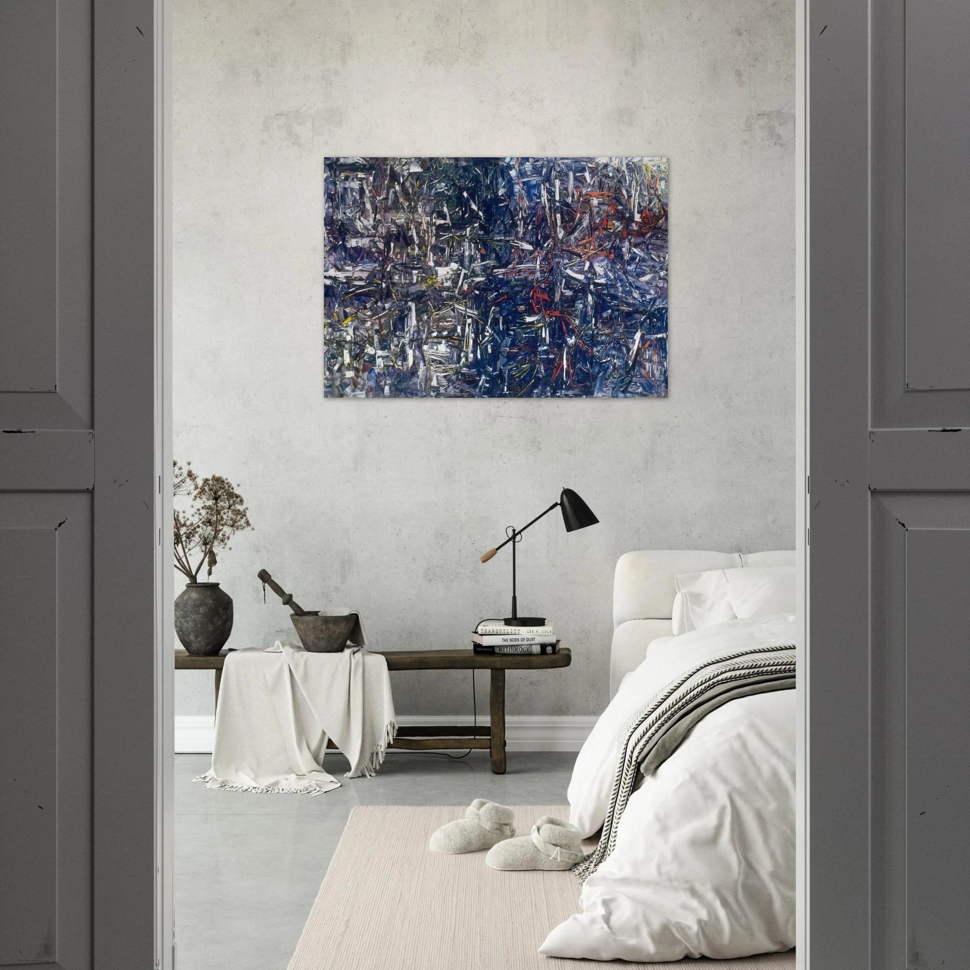 Landing - Jean-Paul Riopelle Brushed Aluminum Print - 70x100 cm / 28x40 inches | Jean-Paul Riopelle Aluminum Print | Jean-Paul Riopelle Prints