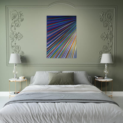 Apex - 1984 - Piero Dorazio Brushed Aluminum Print - 70x100 cm / 28x40 inches | Piero Dorazio Aluminum Print | Piero Dorazio Prints