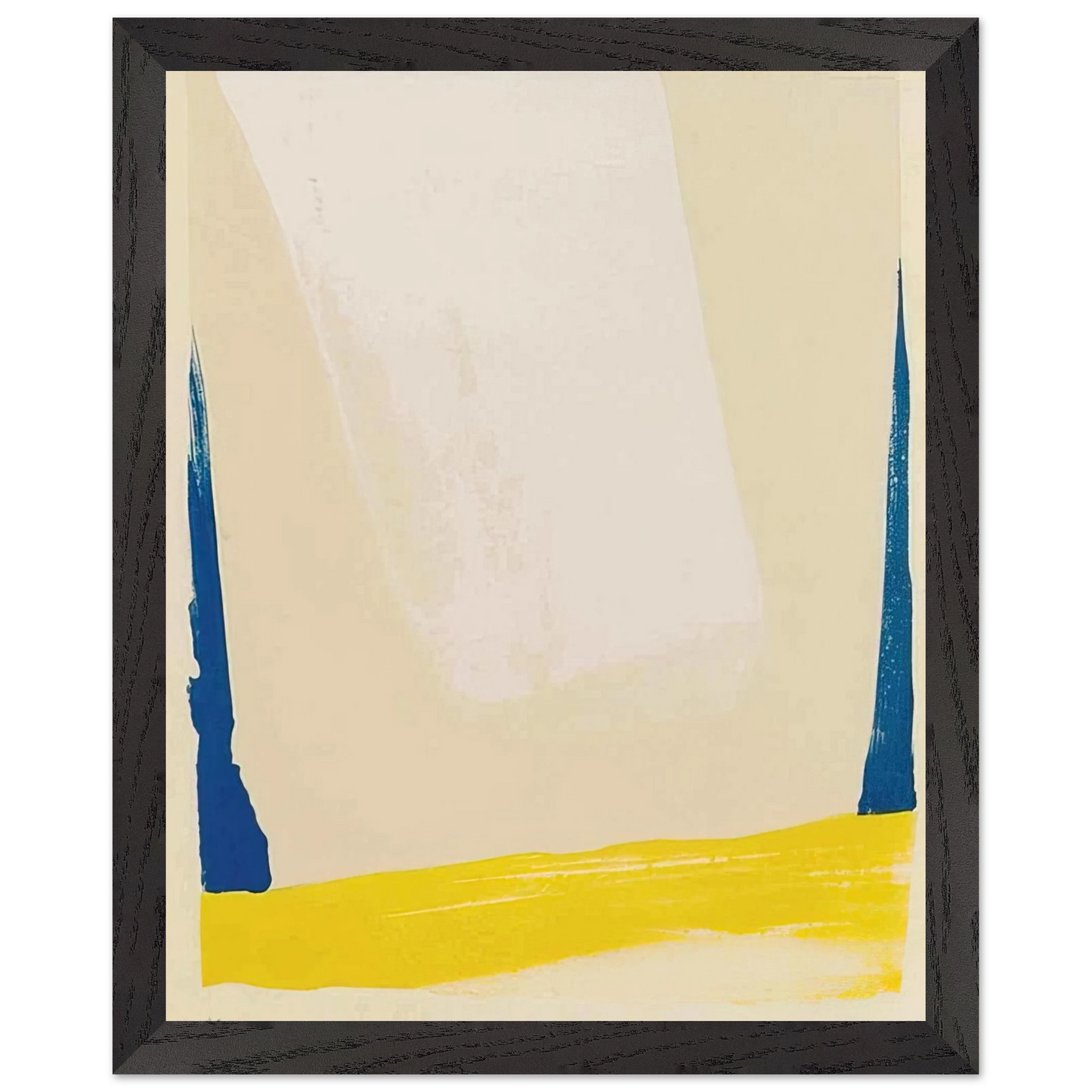 Helen Frankenthaler - White Portal - 1967 Wall art - 70x100 cm / 28x40 inches - Premium Wooden Framed Poster With Fine Art Paper-canvas - Wood frame