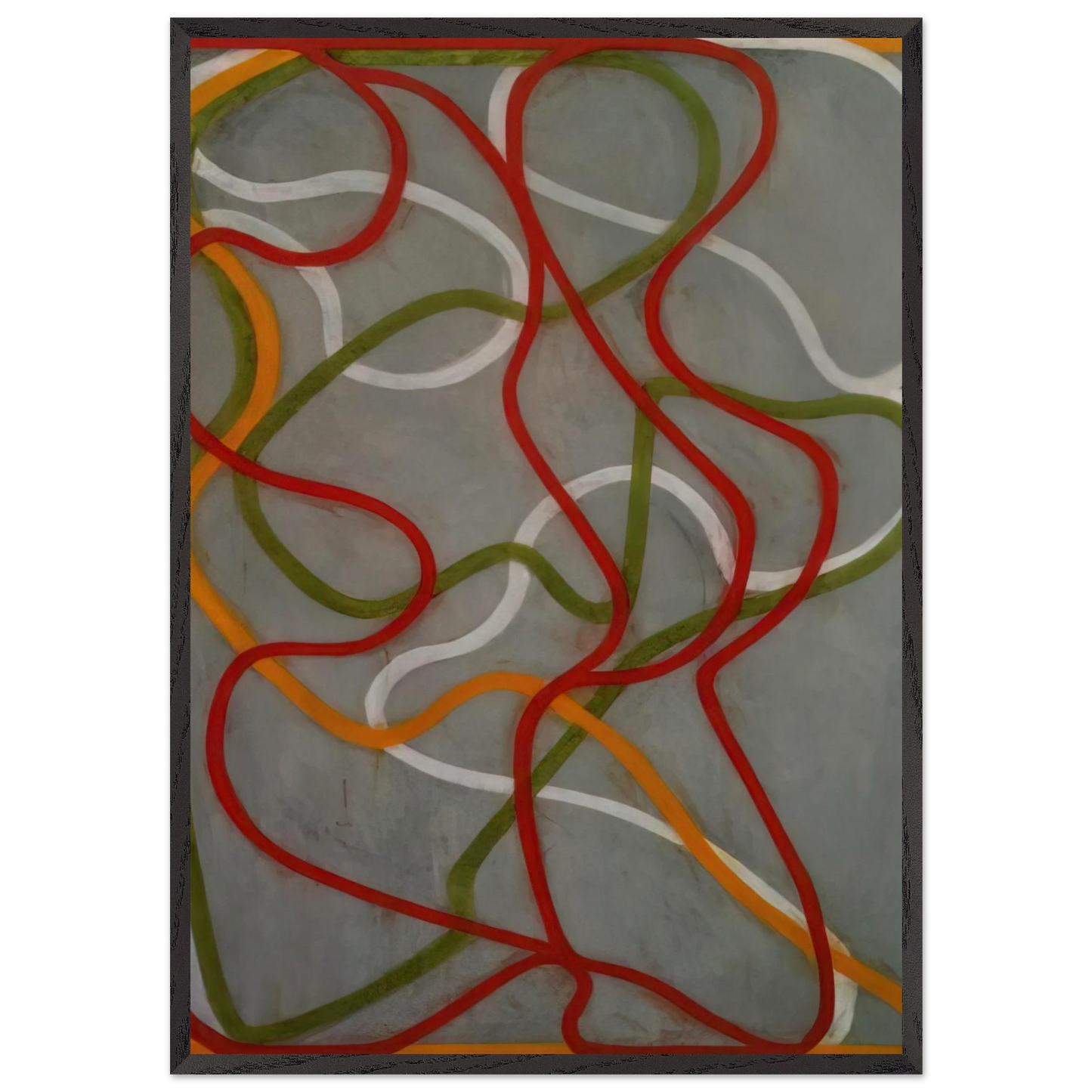 The Attended - 1999 - Brice Marden 70x100 cm / 28x40 inches Framed Art Print – Black Wooden Frame