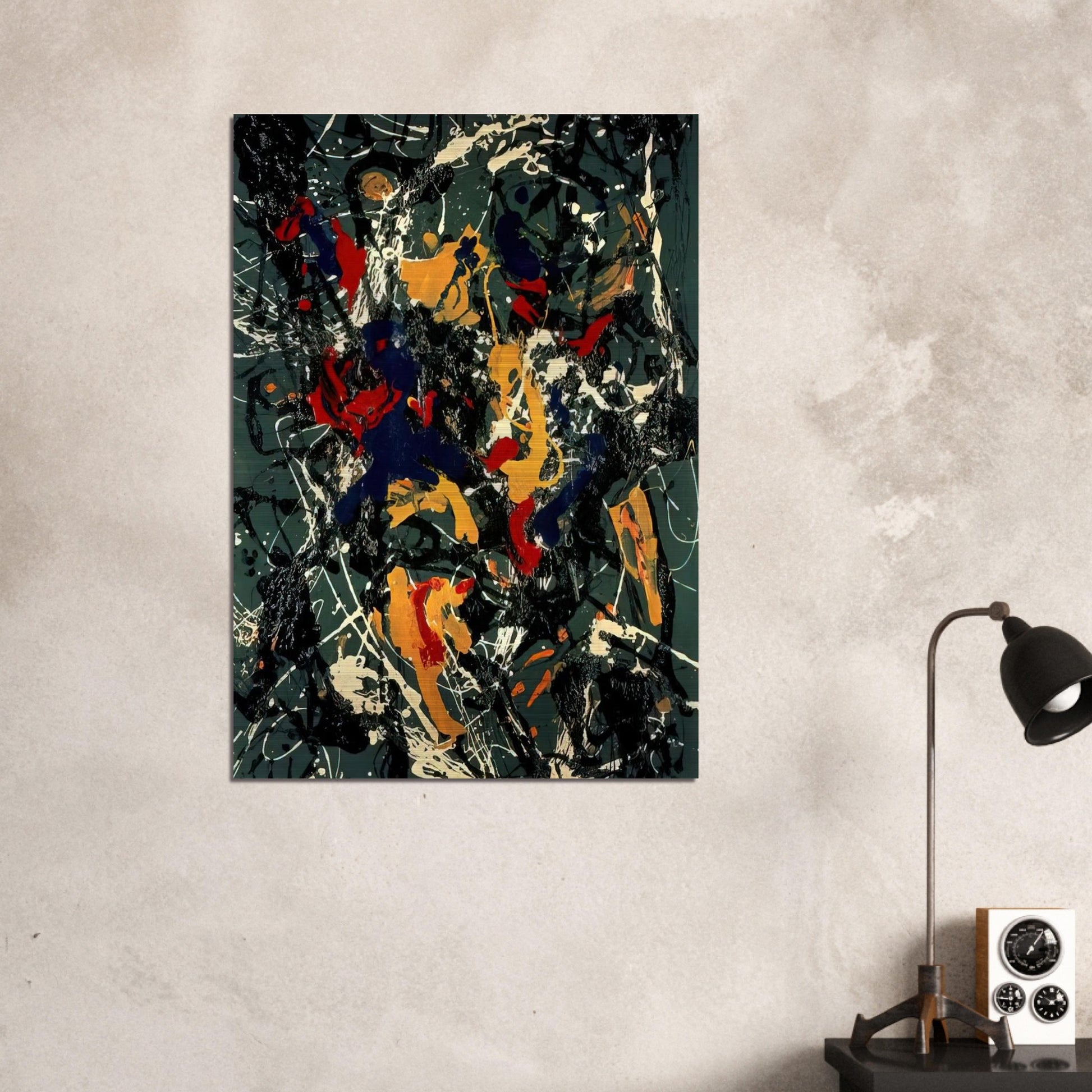 NUMBER 3 1948 - Jackson Pollock Brushed Aluminum Print - 70x100 cm / 28x40 inches | Jackson Pollock Aluminum Print | Jackson Pollock Prints