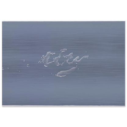 CITY 1969 - Edward Ruscha Brushed Aluminum Print - 70x100 cm / 28x40 inches | Edward Ruscha Aluminum Print | Edward Ruscha Prints