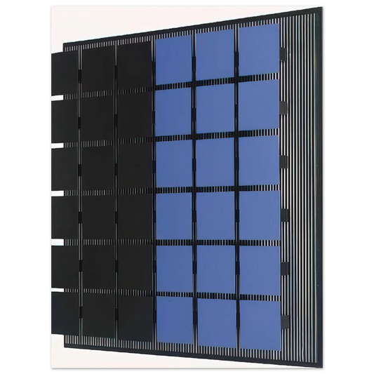 Jesus Rafael Soto - AZUL Y NEGRO  75x100 cm / 30x40inches Fine Art Poster