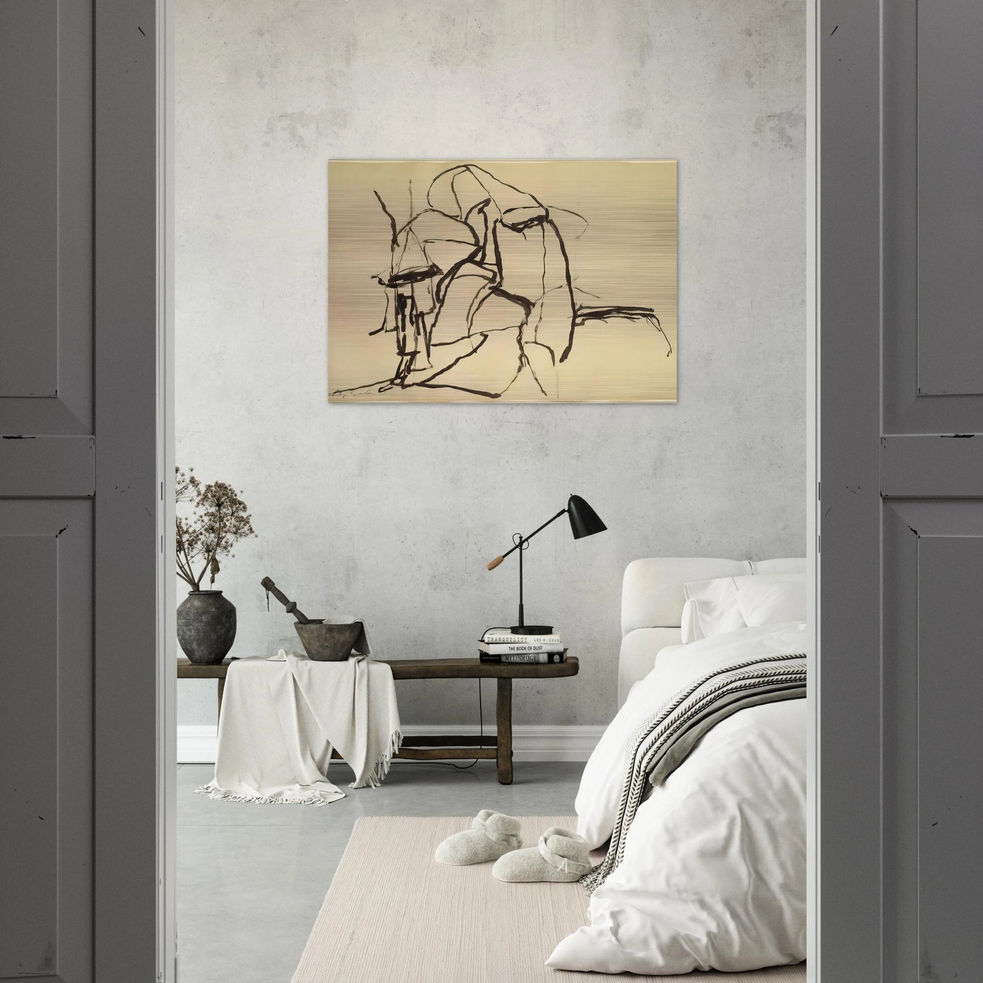 CELEBRATION - Philip Guston Brushed Aluminum Print - 70x100 cm / 28x40 inches | Philip Guston Aluminum Print | Philip Guston Prints