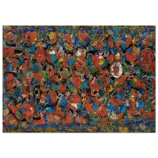 Encrustation - 1976 - Richard Pousette-Dart Brushed Aluminum Print - 70x100 cm / 28x40 inches | Richard Pousette-Dart Aluminum Print | Richard Pousette-Dart Prints