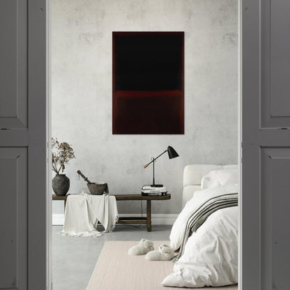 Black on Dark Sienna on Purple - 1960 - Mark Rothko Brushed Aluminum Print - 70x100 cm / 28x40 inches | Mark Rothko Aluminum Print | Mark Rothko Prints