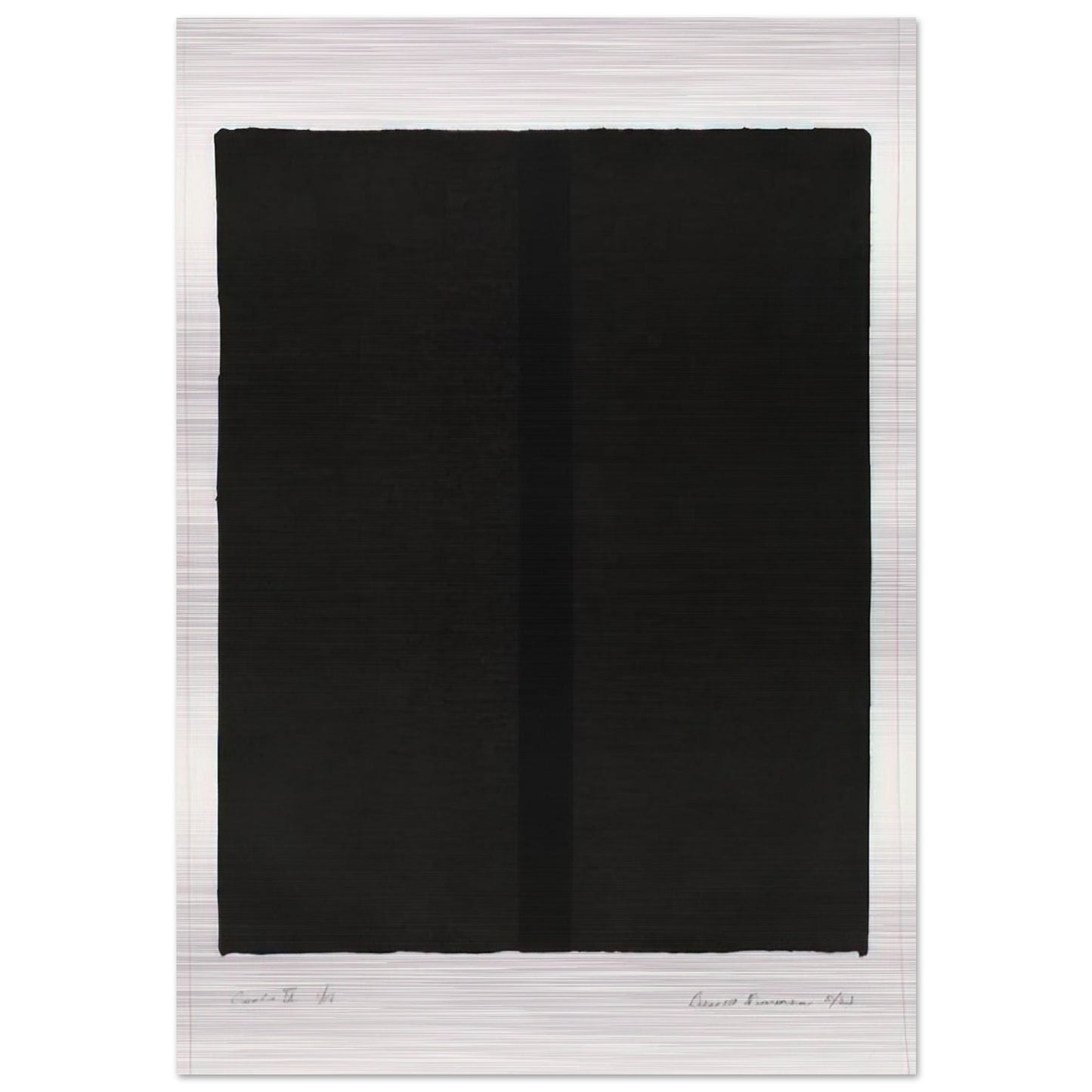 Canto IV - Barnett Newman Brushed Aluminum Print - 70x100 cm / 28x40 inches | Barnett Newman Aluminum Print | Barnett Newman Prints
