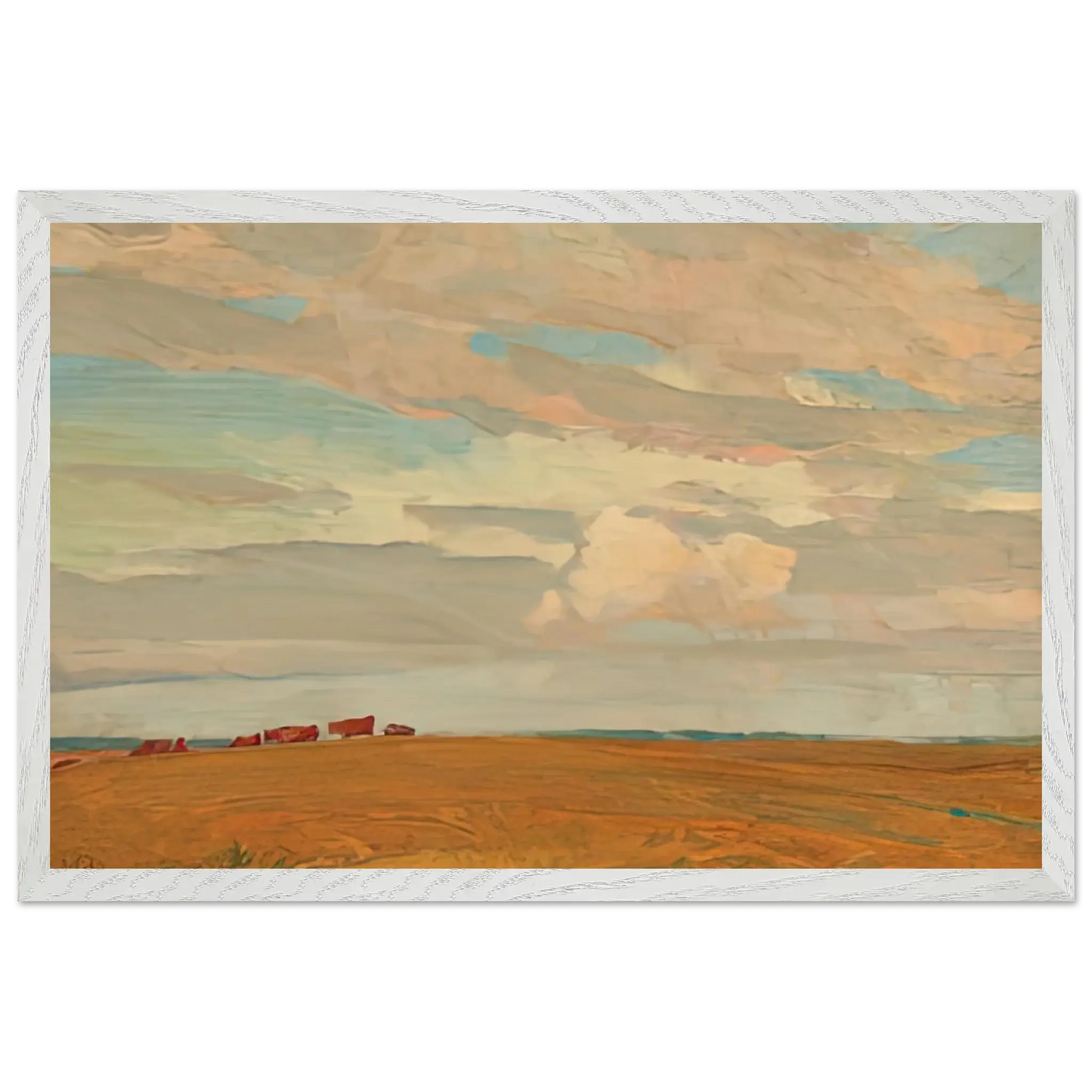 Maynard Dixon - PRAIRIE SAND HILL CAMP MAY 1921 1921 Wall art - 70x100 cm / 28x40 Inches - Premium Wooden Framed Poster With Fine Art Paper - Black frame