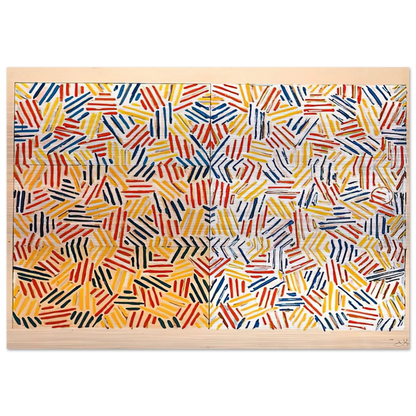 CORPSE AND MIRROR 1969 2 - Jasper Johns Brushed Aluminum Print - 70x100 cm / 28x40 inches | Jasper Johns Aluminum Print | Jasper Johns Prints
