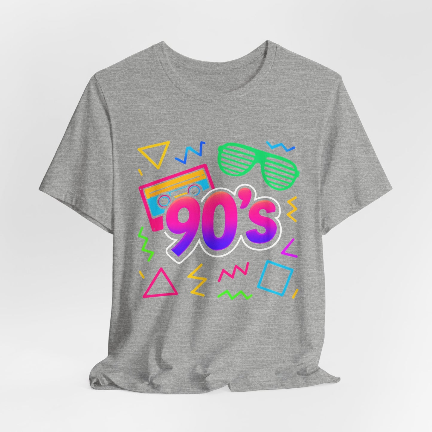 Música de la vieja escuela de los 90: ambiente arcade, clásico vintage de los 90. Camiseta retro de los 90 con la frase "Amo los años noventa".