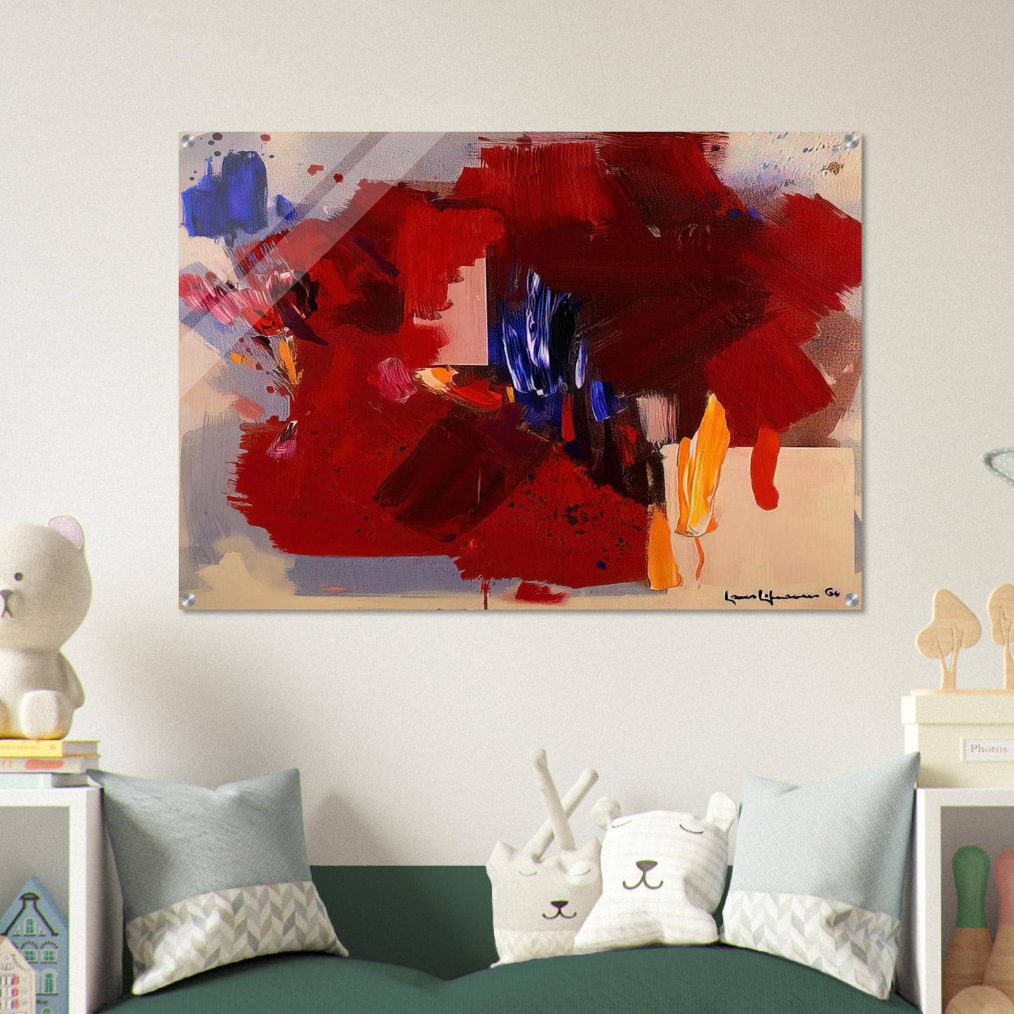 The Clash - Hans Hofmann Acrylic Print - 70x100 cm / 28x40″ inches | Hans Hofmann Wall Art | Hans Hofmann Prints