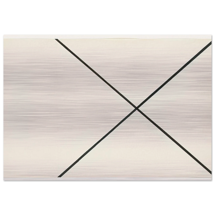 Diagonal Lines - Ellsworth Kelly Brushed Aluminum Print - 70x100 cm / 28x40 inches | Ellsworth Kelly Aluminum Print | Ellsworth Kelly Prints