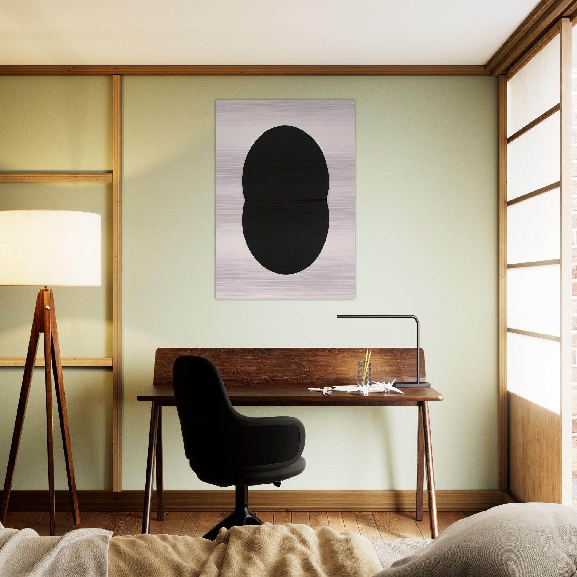 Study for White Plaque. Bridge Arch and Reflection - Ellsworth Kelly Brushed Aluminum Print - 70x100 cm / 28x40 inches | Ellsworth Kelly Aluminum Print | Ellsworth Kelly Prints