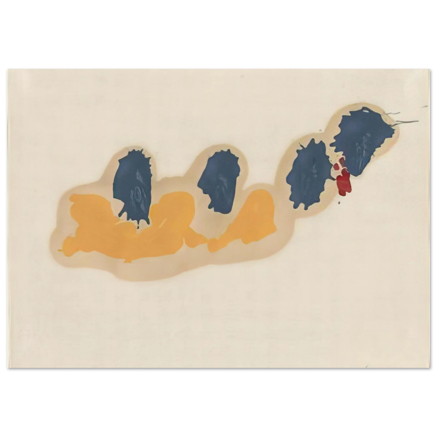Helen Frankenthaler - April IV - 1960 Wall art - 60x80 cm / 24x32 inches - Fine Art Poster-canvas - -