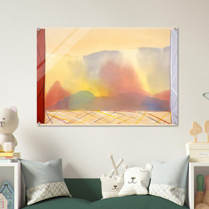 Sun In The East - 1988 - Ronnie Landfield Acrylic Print - 70x100 cm / 28x40″ inches