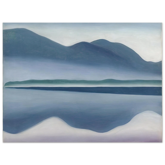 Georgia O'Keeffe - Lake George  formerly Reflection Seascape  Fine Art Poster