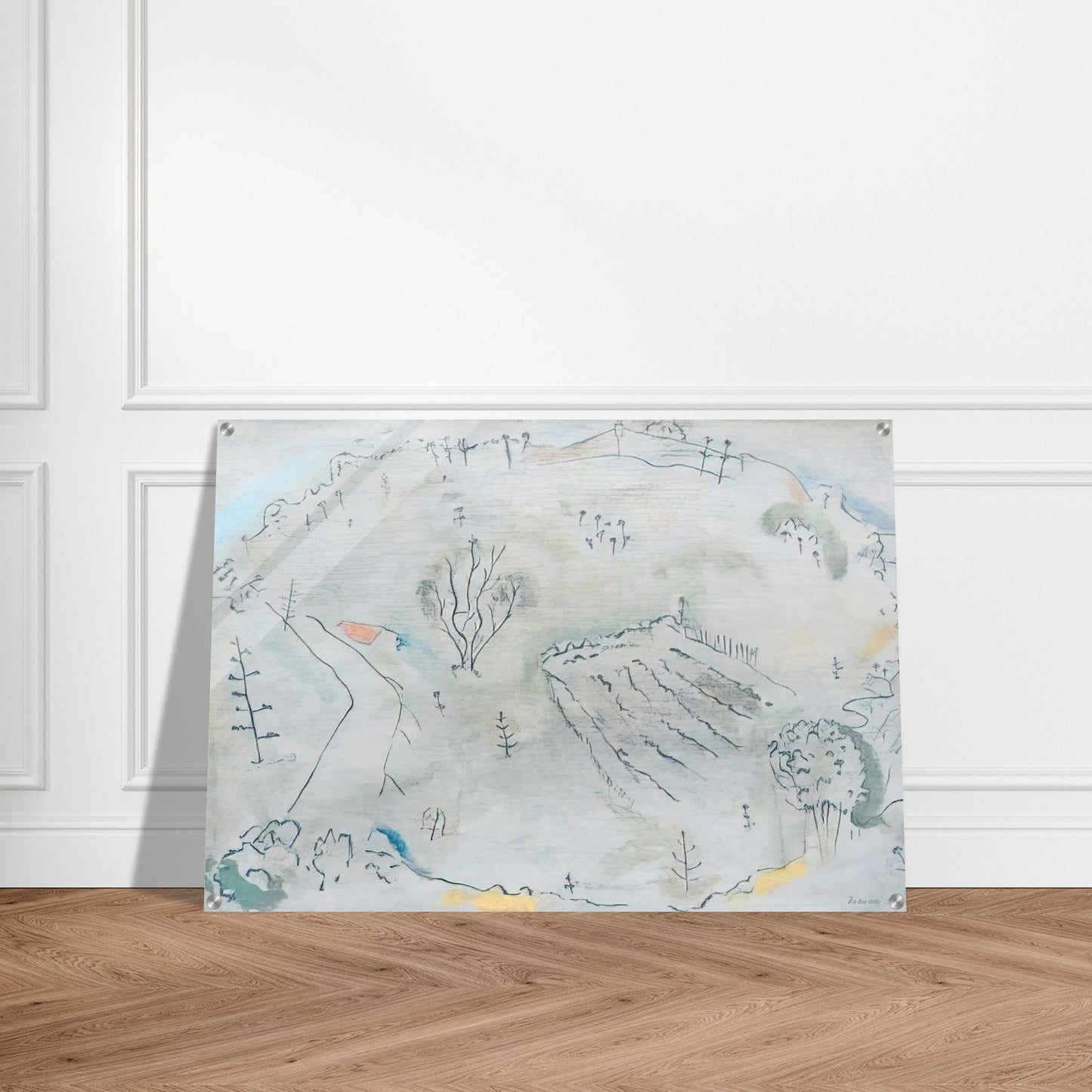 Composition à la carte de France - 1931 - John Ferren Acrylic Print - 70x100 cm / 28x40″ inches