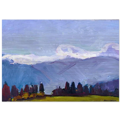 GREEN NEEDLES ON THE CROSS JAVERNAZ 1901 - Henri Matisse Brushed Aluminum Print - 70x100 cm / 28x40 inches | Henri Matisse Aluminum Print | Henri Matisse Prints