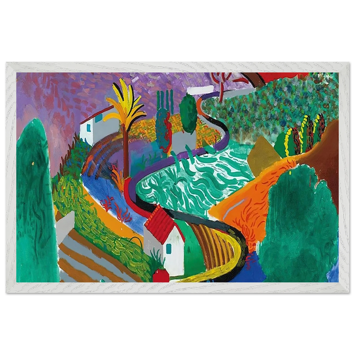 David Hockney - David Hockney Wall art - 28x43  cm / XL (11x17 inches) - Fine Art Poster-canvas - -