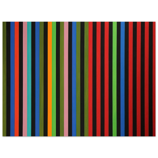 Gene Davis - Firebox - 1964  75x100 cm / 30x40inches Fine Art Poster