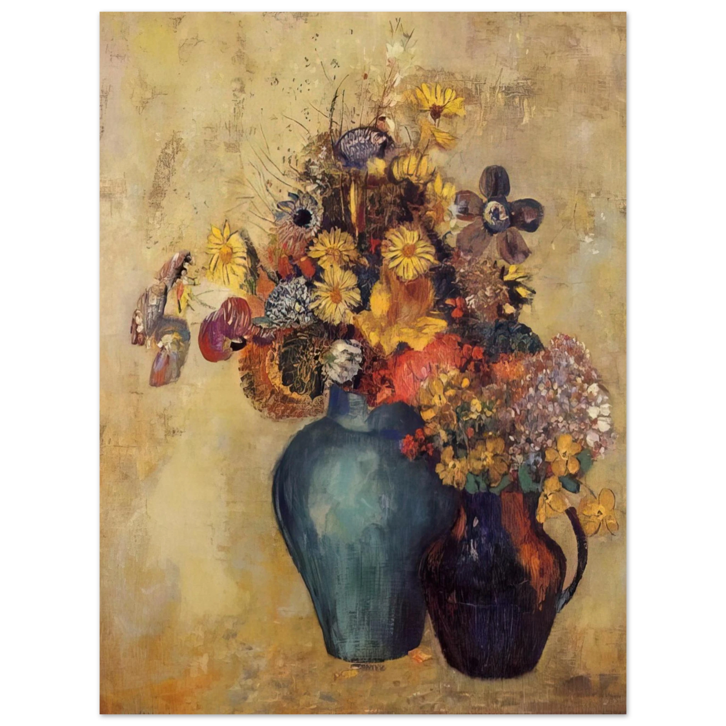 Odilon Redon - FLOWERS 1  75x100 cm / 30x40inches Fine Art Poster