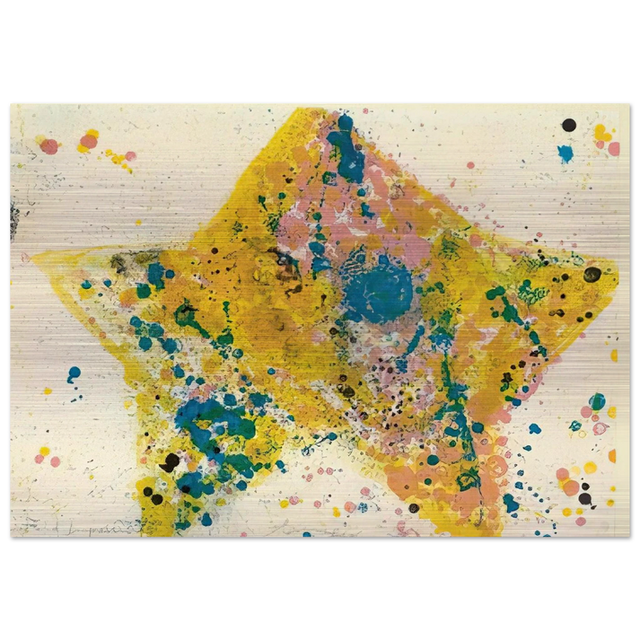 Star - Sam Francis Brushed Aluminum Print - 70x100 cm / 28x40 inches | Sam Francis Aluminum Print | Sam Francis Prints