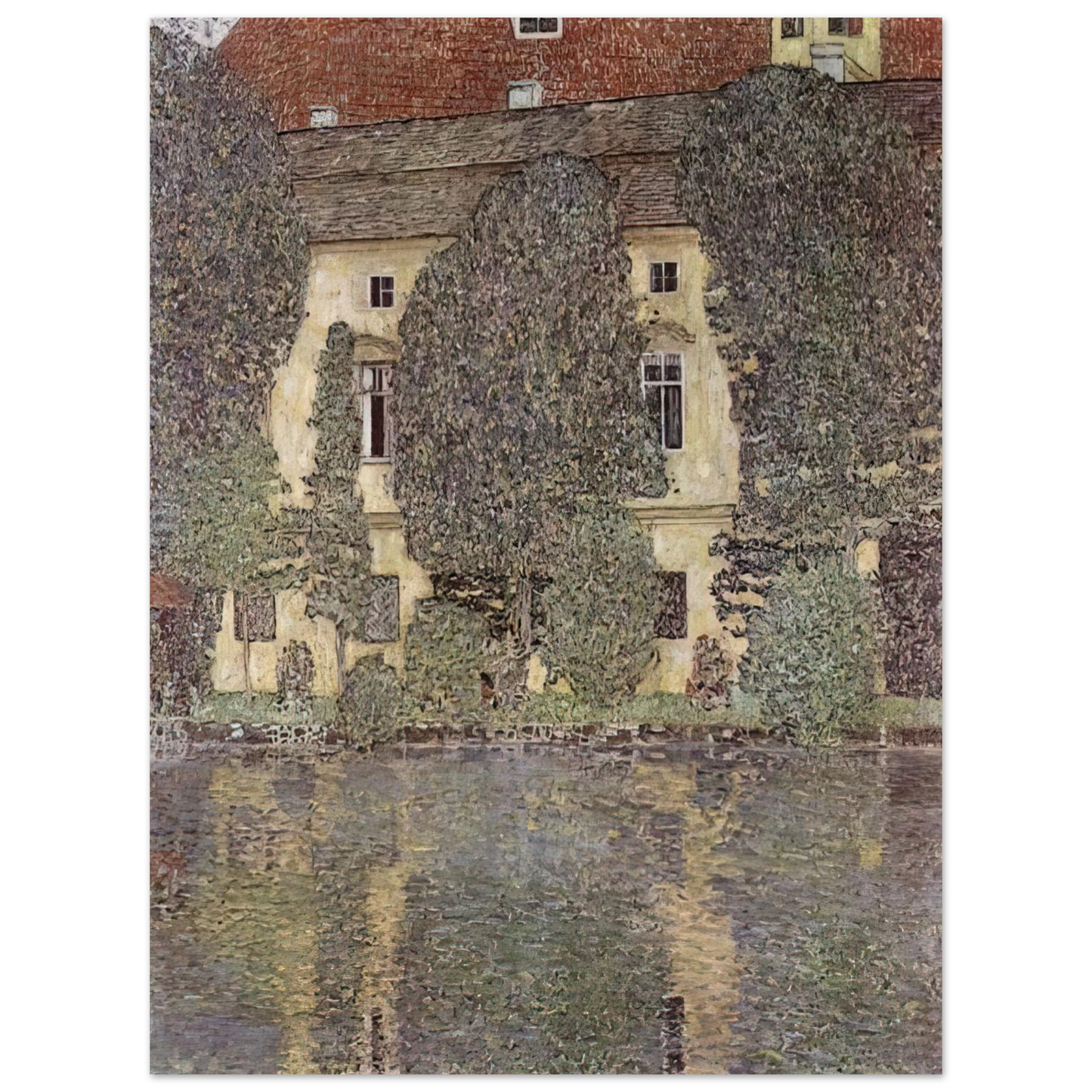 Gustav Klimt - THE SCHLOSS KAMMER ON THE ATTERSEE III 1910  75x100 cm / 30x40inches Fine Art Poster