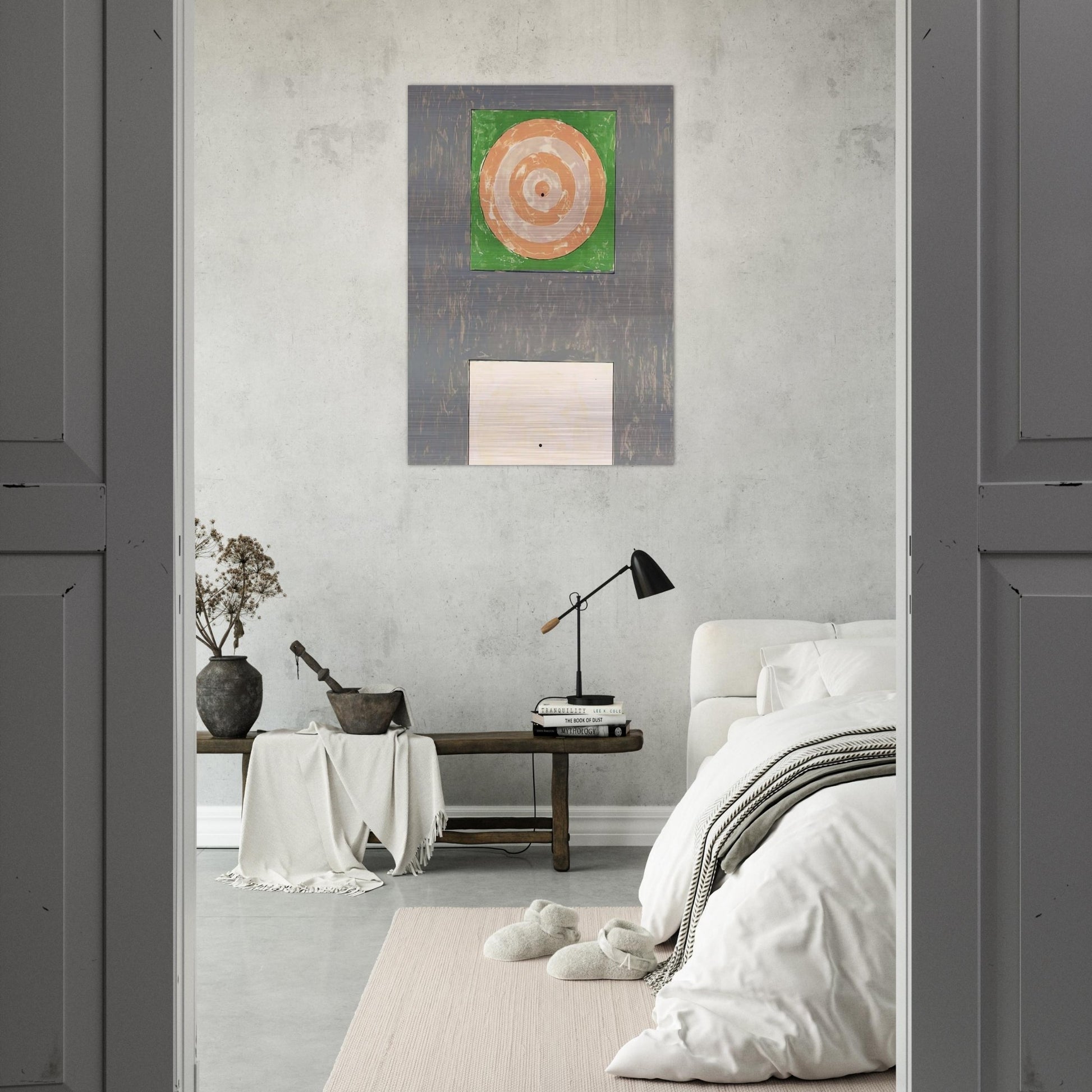 TARGETS ULAE 41 - Jasper Johns Brushed Aluminum Print - 70x100 cm / 28x40 inches | Jasper Johns Aluminum Print | Jasper Johns Prints