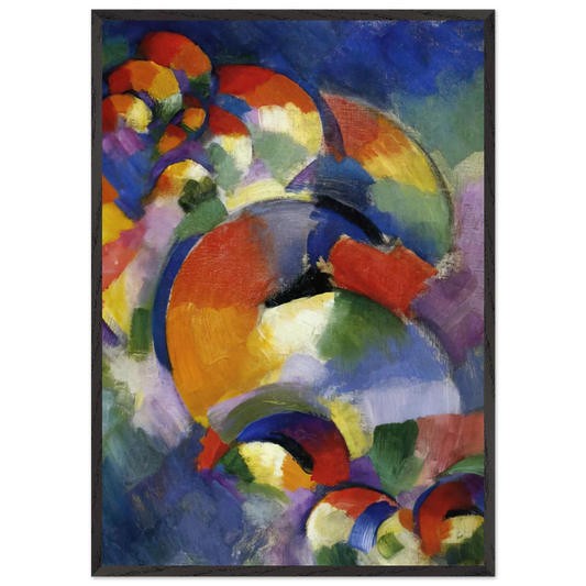 Cosmic Synchromy - 1914 - Morgan Russell 70x100 cm / 28x40 inches Framed Art Print – Black Wooden Frame