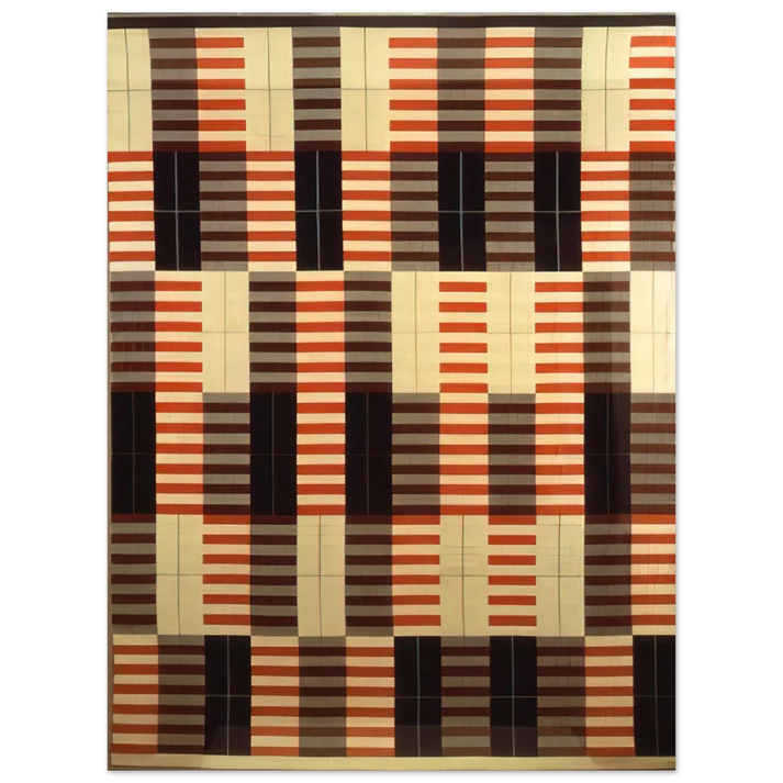 Anni Albers - BLACK WHITE RED 1964  75x100 cm / 30x40inches Fine Art Poster