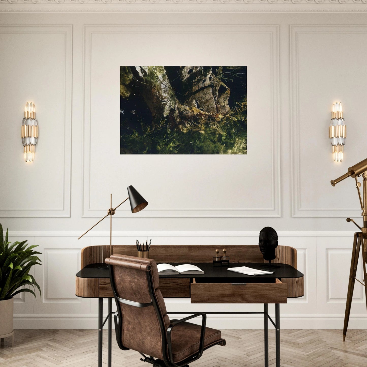 VIRGIN BIRCH 1982 - Andrew Wyeth Brushed Aluminum Print - 70x100 cm / 28x40 inches | Andrew Wyeth Aluminum Print | Andrew Wyeth Prints
