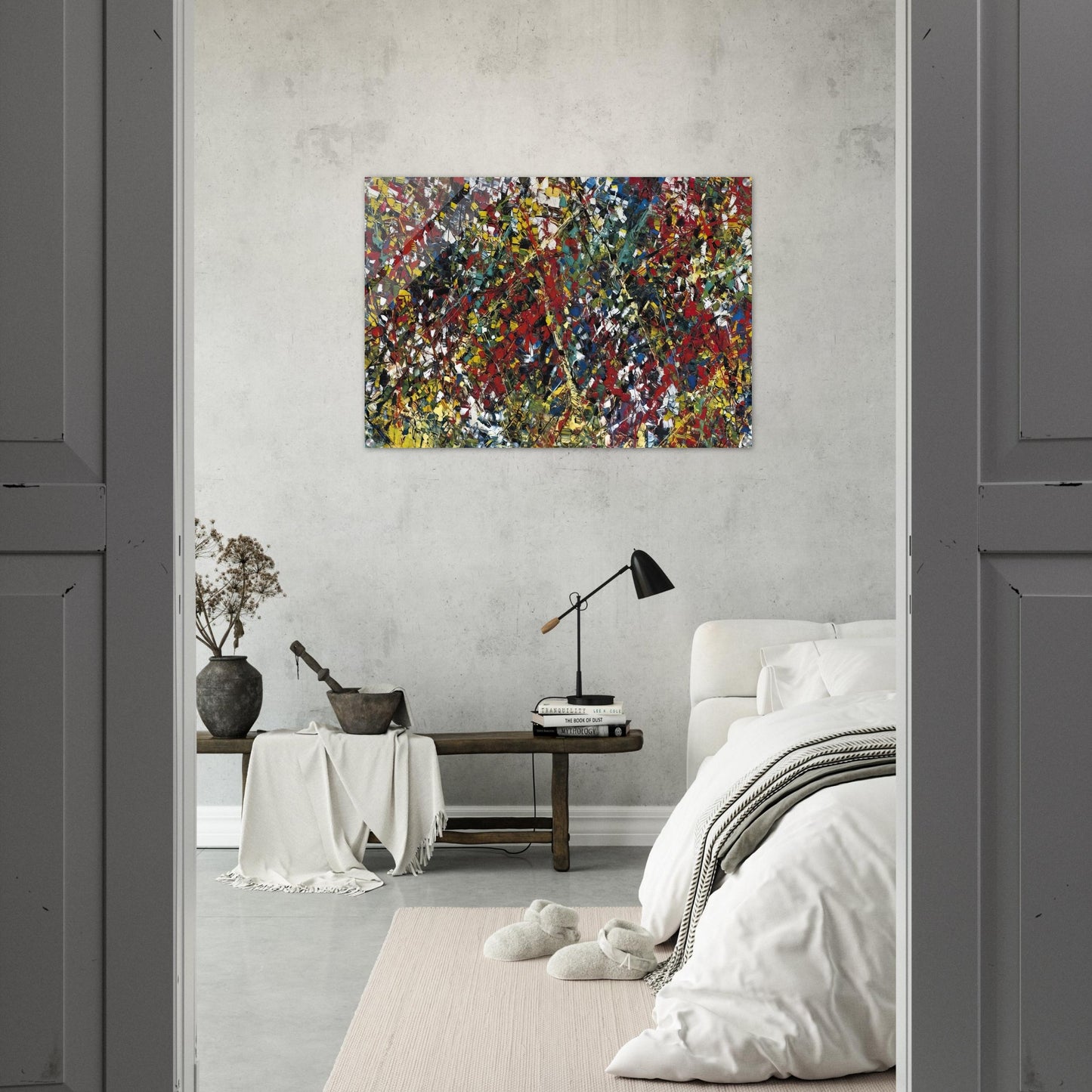 Composition - Jean-Paul Riopelle Acrylic Print - 70x100 cm / 28x40″ inches | Jean-Paul Riopelle Wall Art | Jean-Paul Riopelle Prints