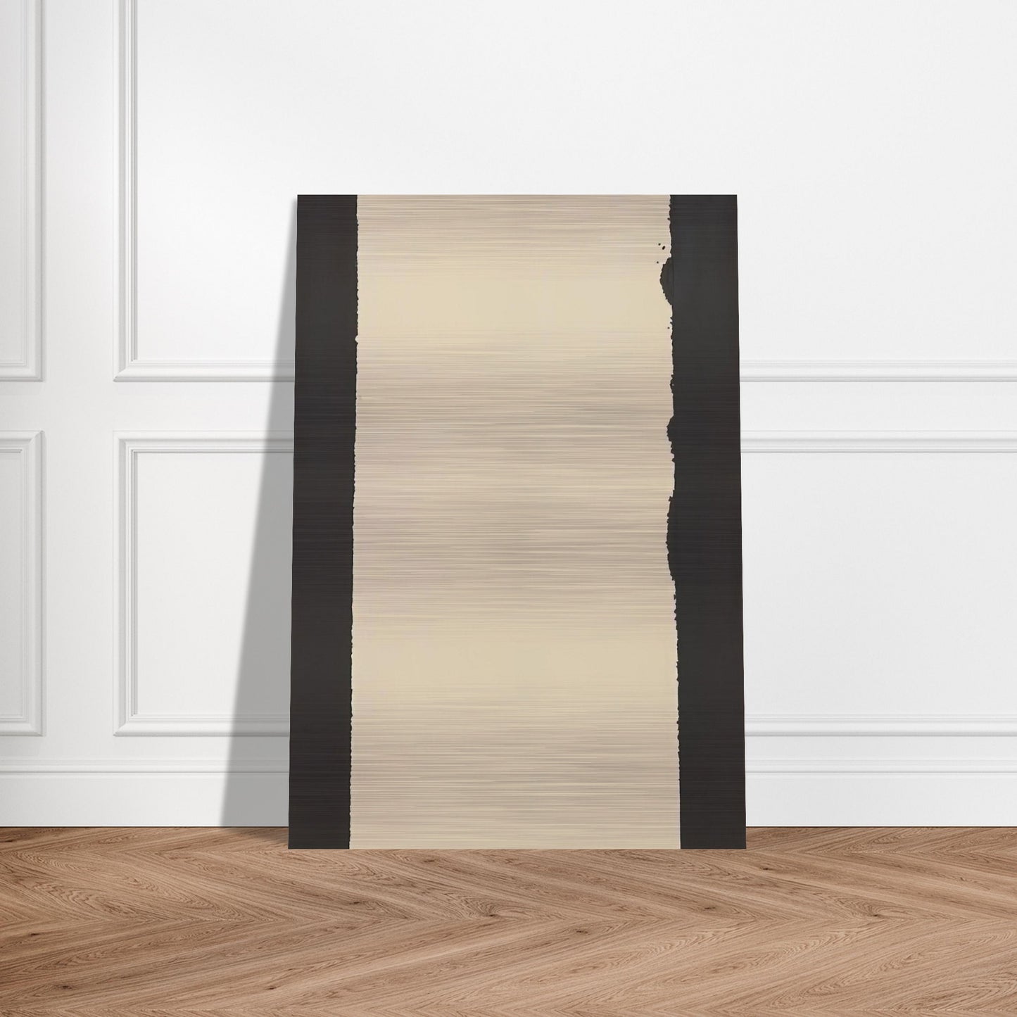 Burnt Umber  Ultramarine Blue - 2007 - Yun Hyong-keun Brushed Aluminum Print - 70x100 cm / 28x40 inches | Yun Hyong-keun Aluminum Print | Yun Hyong-keun Prints