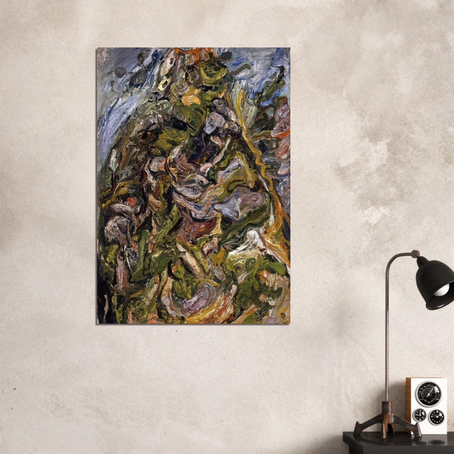 HILL AT CERET 1921 - Chaim Soutine Brushed Aluminum Print - 70x100 cm / 28x40 inches | Chaim Soutine Aluminum Print | Chaim Soutine Prints