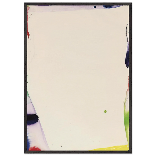 Back Off - Sam Francis 70x100 cm / 28x40 inches Framed Art Print – Black Wooden Frame