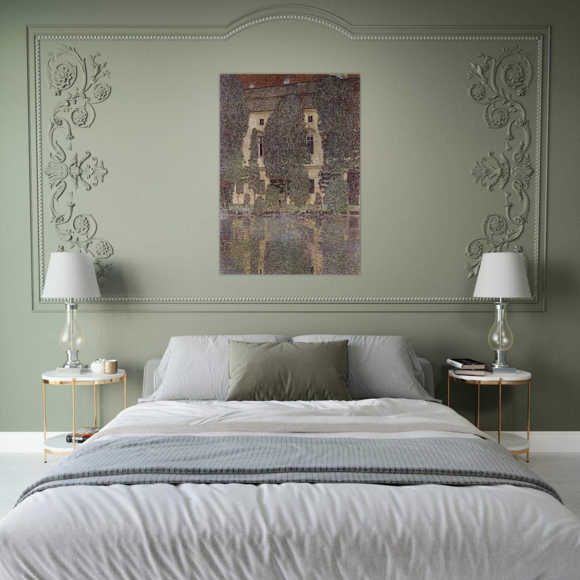 THE SCHLOSS KAMMER ON THE ATTERSEE III 1910 - Gustav Klimt Brushed Aluminum Print - 70x100 cm / 28x40 inches | Gustav Klimt Aluminum Print | Gustav Klimt Prints