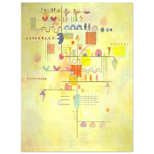 Wassily Kandinsky - GENTLE ACCENT 1934  75x100 cm / 30x40inches Fine Art Poster