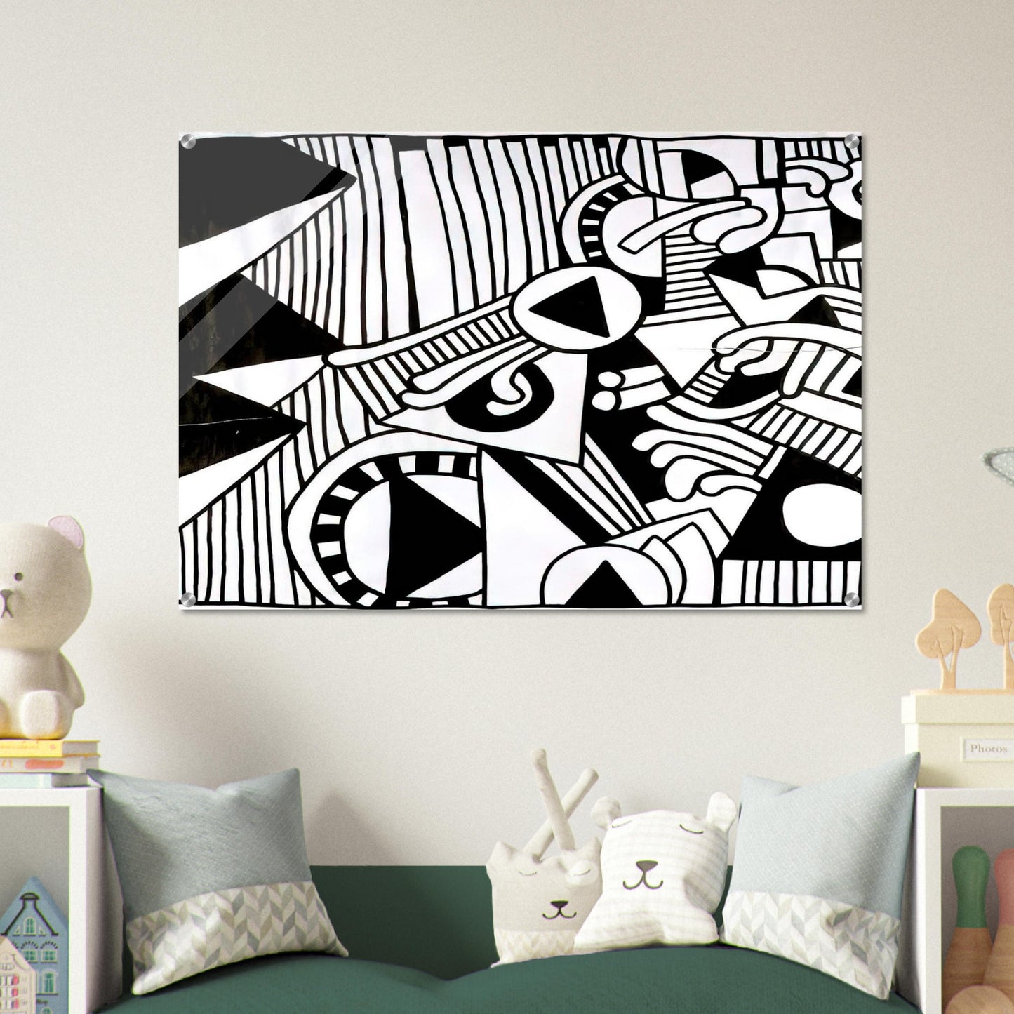 UNTITLED 1978 1 - Keith Haring Acrylic Print - 70x100 cm / 28x40″ inches
