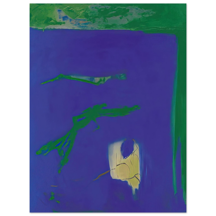 Esteban Vicente - AZUL 1994  75x100 cm / 30x40inches Fine Art Poster