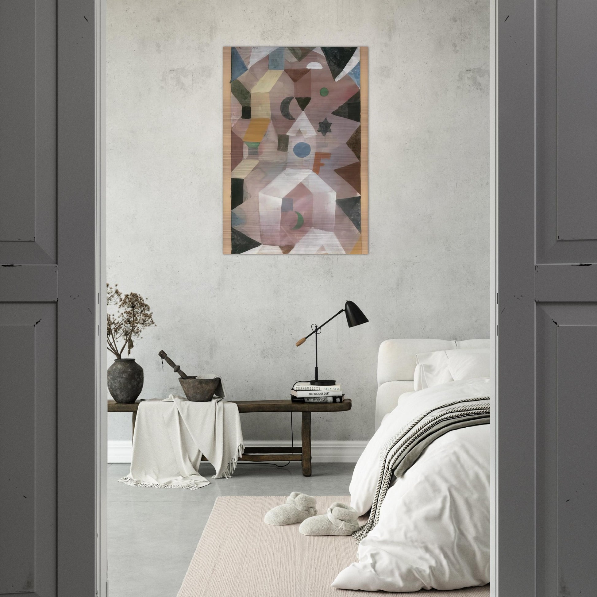 THE CHAPEL 1917 - Paul Klee Brushed Aluminum Print - 70x100 cm / 28x40 inches | Paul Klee Aluminum Print | Paul Klee Prints