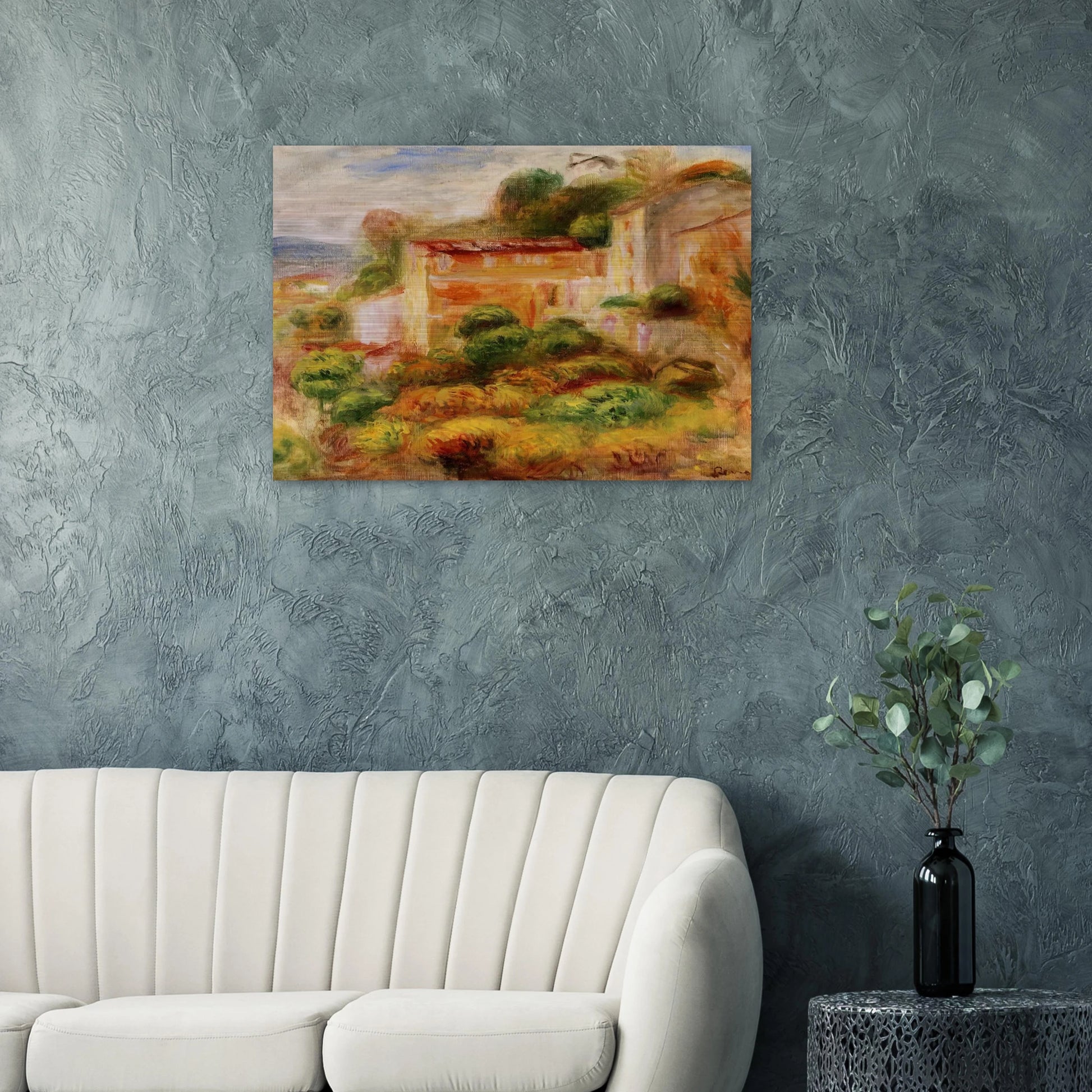 Maison de la Poste - Pierre-Auguste Renoir Brushed Aluminum Print - 70x100 cm / 28x40 inches | Pierre-Auguste Renoir Aluminum Print | Pierre-Auguste Renoir Prints