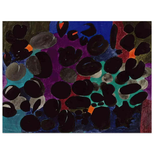 Johannes Itten - Plumen - 1957  75x100 cm / 30x40inches Fine Art Poster