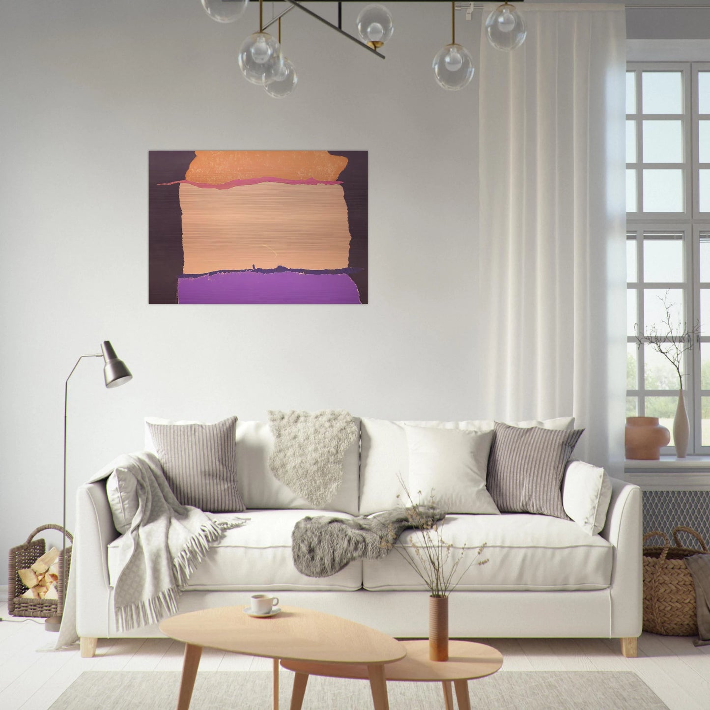 Infinity Field - 1980 - Theodoros Stamos Brushed Aluminum Print - 70x100 cm / 28x40 inches | Theodoros Stamos Aluminum Print | Theodoros Stamos Prints
